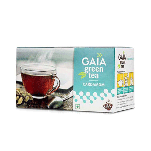 Gaia Green Tea Cardamom 25's