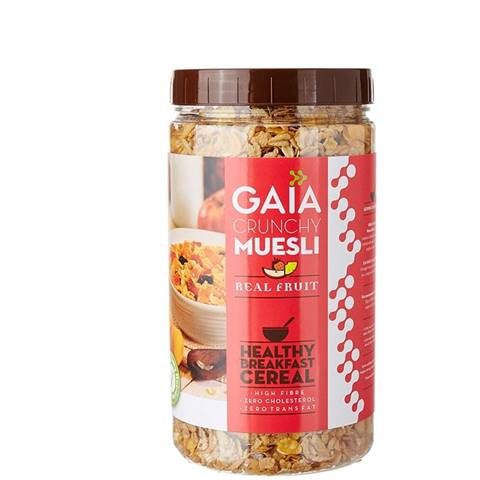 Gaia Crunchy Muesli Real Fruit 1KG