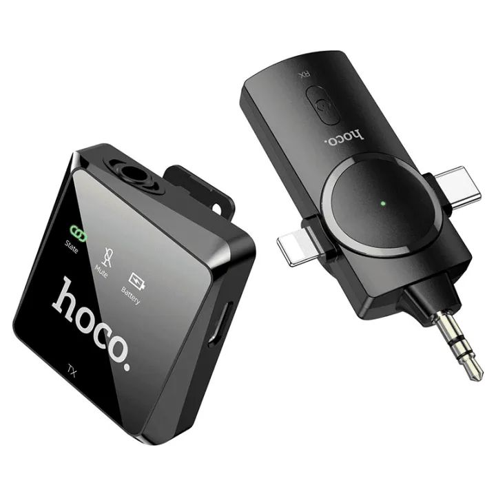 Hoco S31 Stream Wireless Microphone With 3-in-1 Receiver