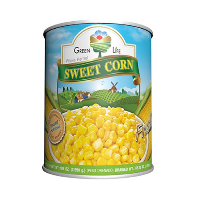 Green Life Sweet Kernel Corn In Brine Canned 410 Gm