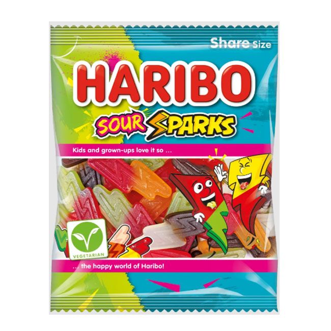 Haribo Sour Sparks 140Gm