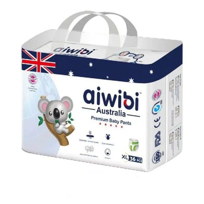 Aiwibi Premium Baby Pant Diapers Xl 36Pcs