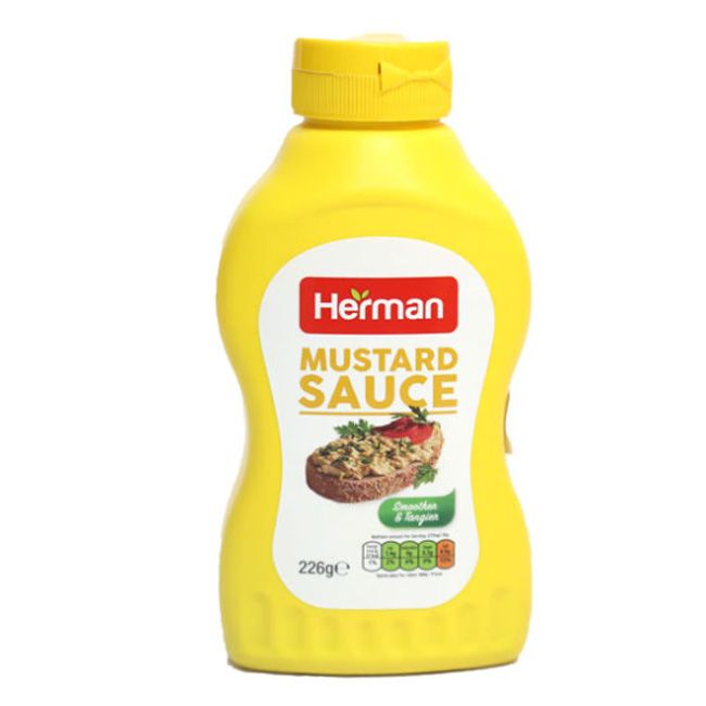 Herman Mustard Sauce Natural 226Gm