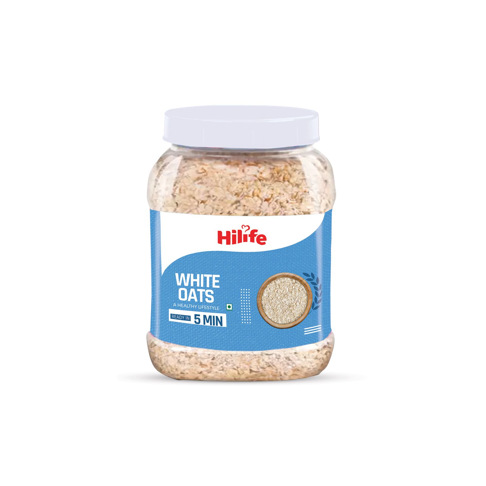 Hilife White Oats Jar