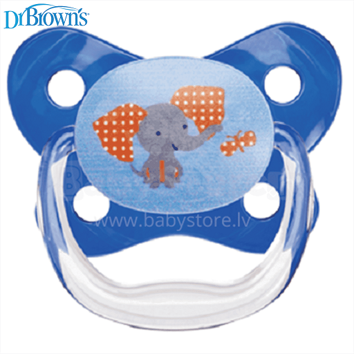 Dr Brown's Prevent Contoured Shield Pacifier Stage 2 6-18M, PV21407-ES