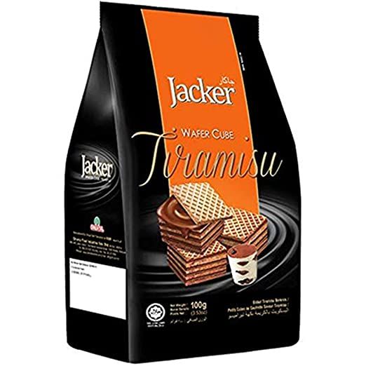 Jacker Wafer Cube Tiramisu 100Gm