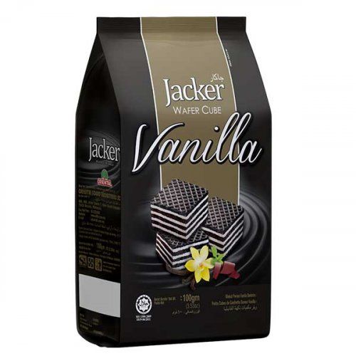 Jacker Wafer Cube Vanilla 100Gm