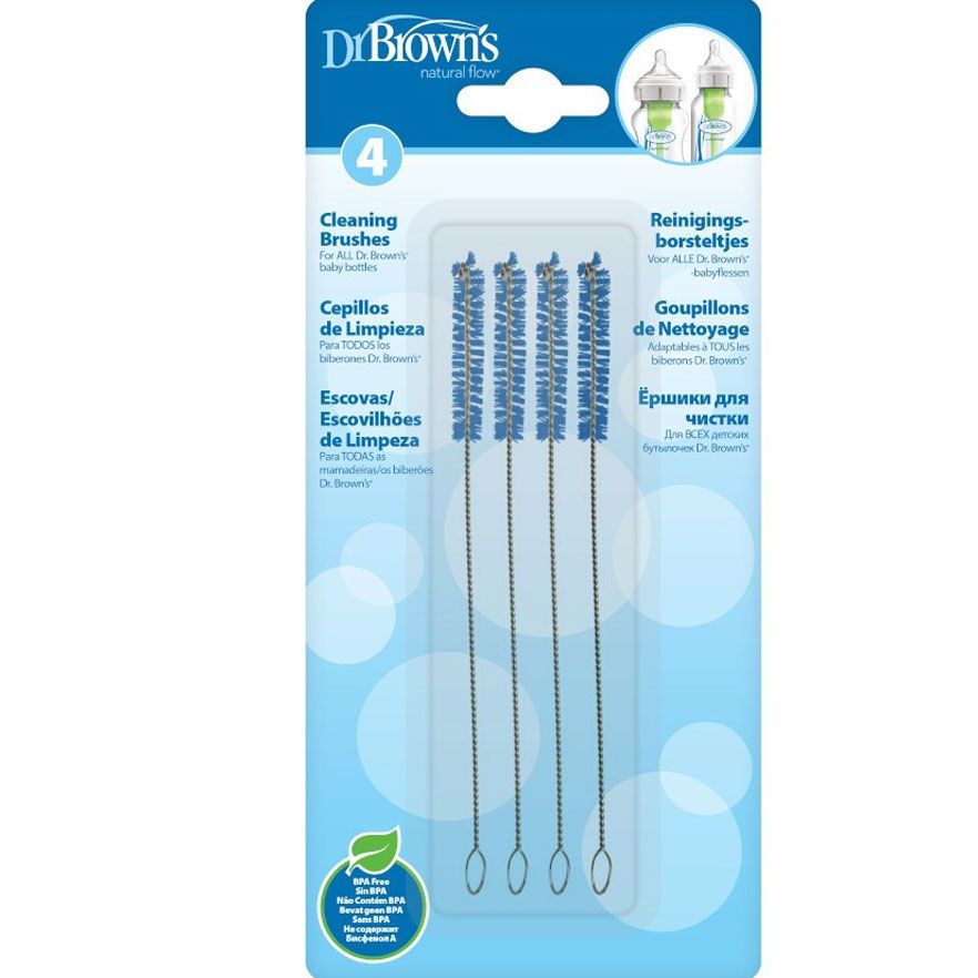 Dr Brown's 620 Baby Bottle Cleaning Brushes, 4-Pack