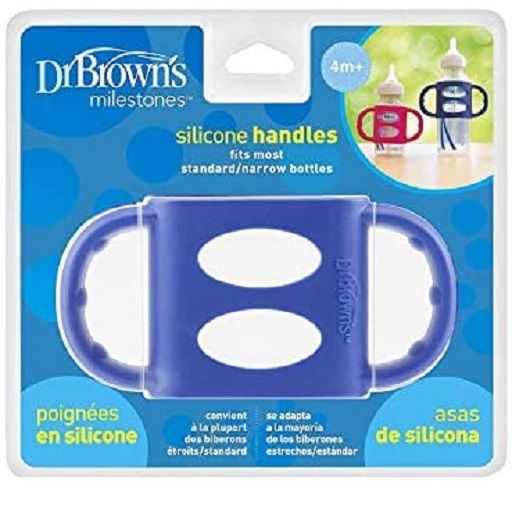 Dr Brown's AC005-P6 / AC005-P2 Narrow-Neck Silicone Handles Blue