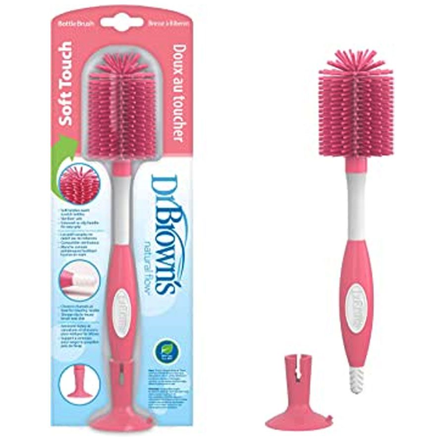 Dr Brown's AC229 Soft Touch Bottle Brush, Pink