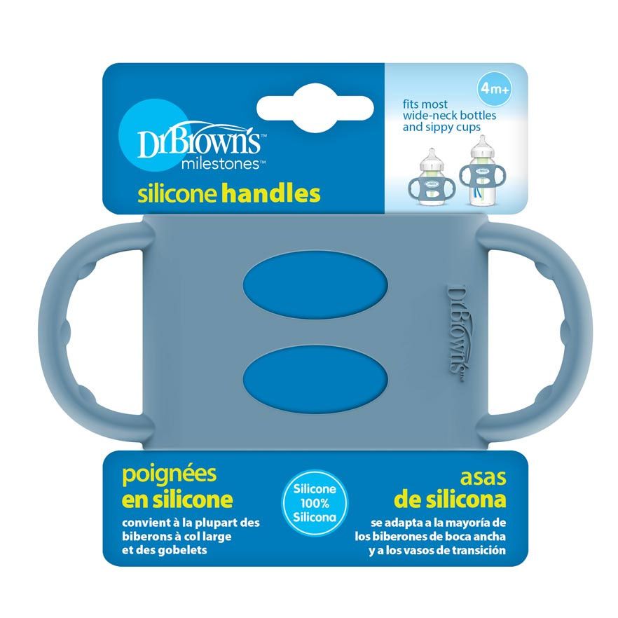 Dr Brown's AC009-P6 Wide-Neck Silicone Handles, Blue