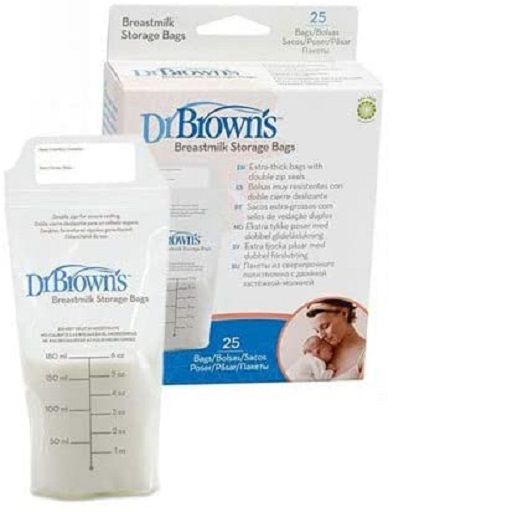 Dr Brown's S4005-IT Breastmilk Storage Bag (6 oz / 180 ml) 25-Pack