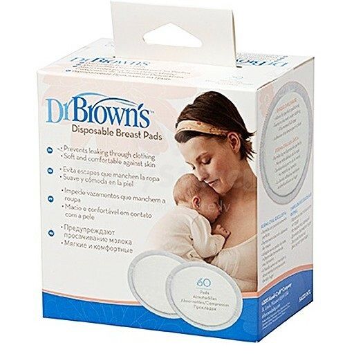 Dr. Brown's Disposable Breast Pad Oval 30-Pack, S4022-INTL