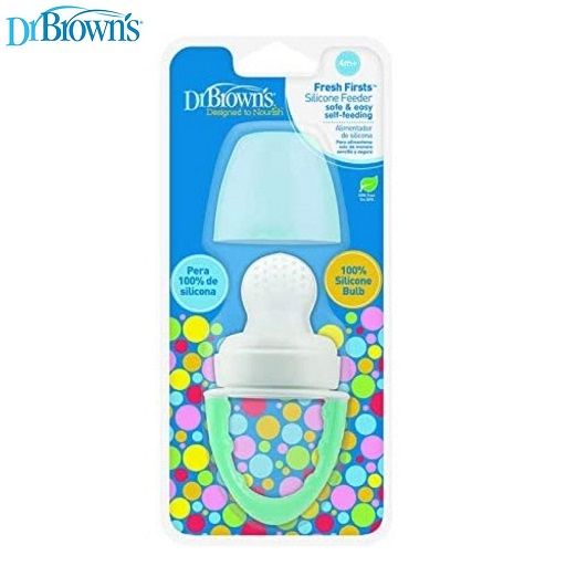 Dr. brown's TF006-P3 Fresh Firsts Silicone Feeder, Mint, 1-Pack