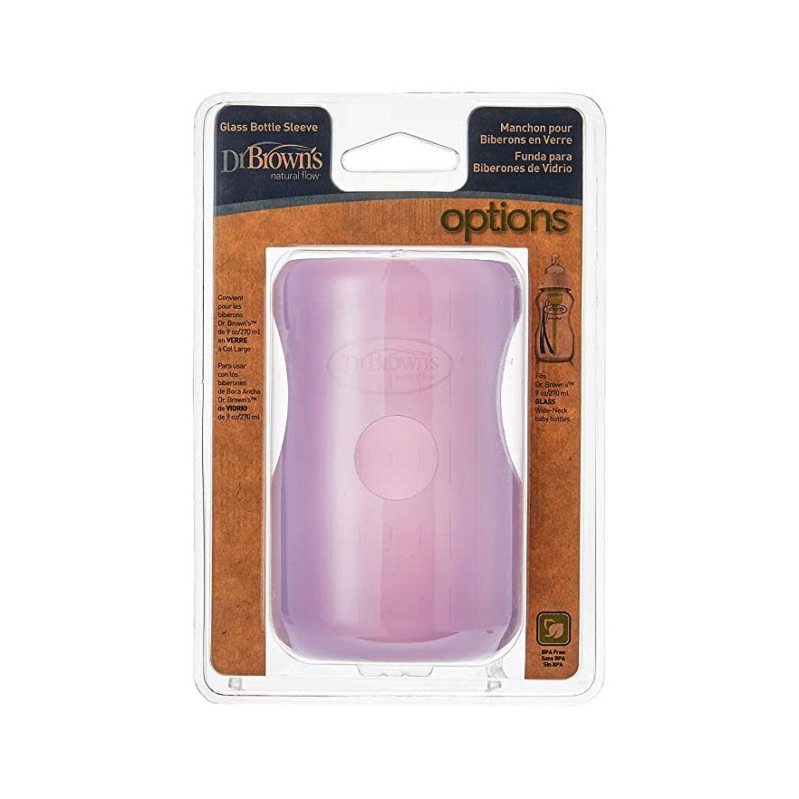 Dr Brown's AC205 8oz / 250mL Narrow Glass Bottle Sleeve - Light Pink