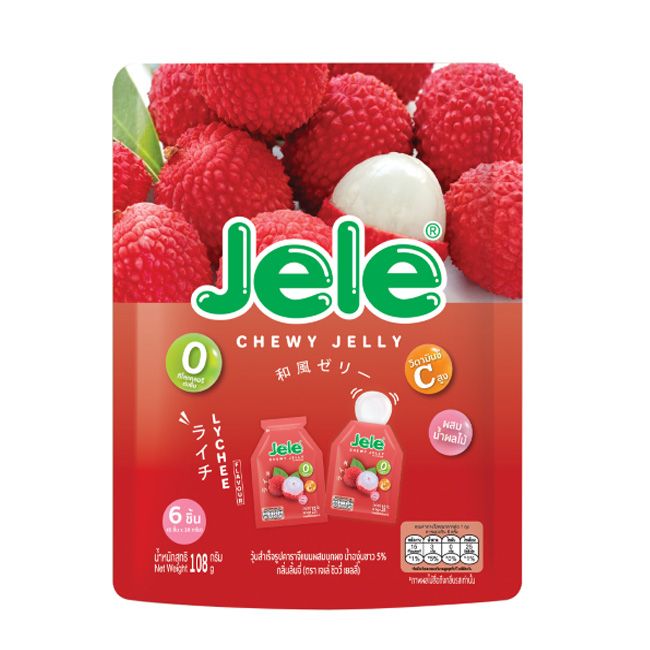 Jele Chewy Lychee Jelly 108Gm