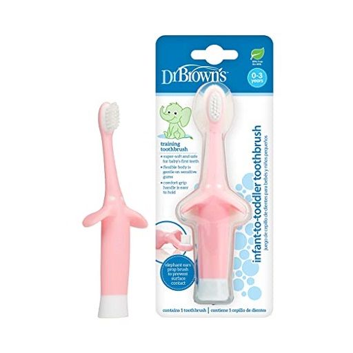 Dr. Brown's Infant to Toddler Pink Toothbrush, HG013-P4