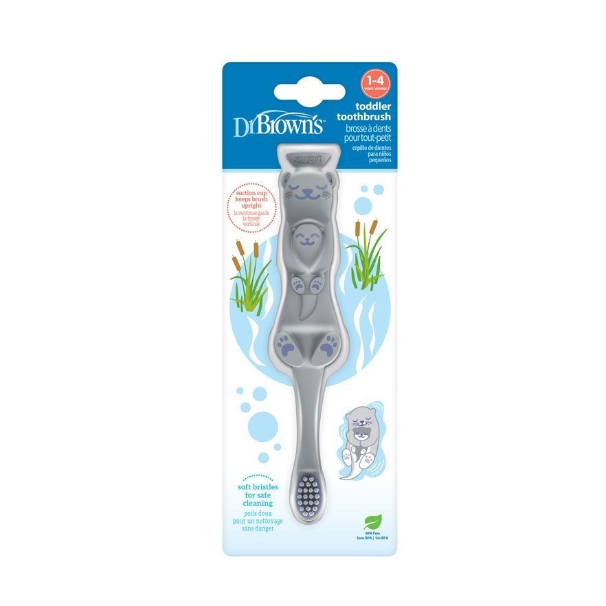 Dr Brown's HG093 Toddler Toothbrush Otter, 1-Pack (1-4Y)