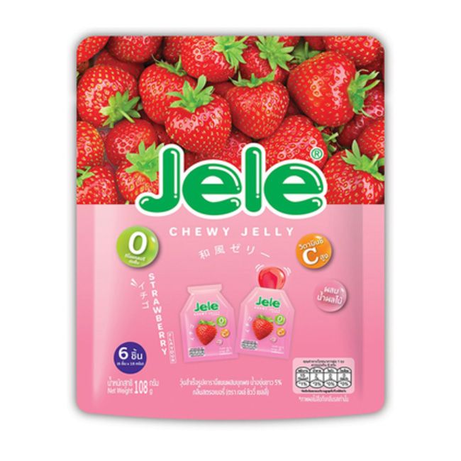 Jele Chewy Strawberry Jelly 108Gm