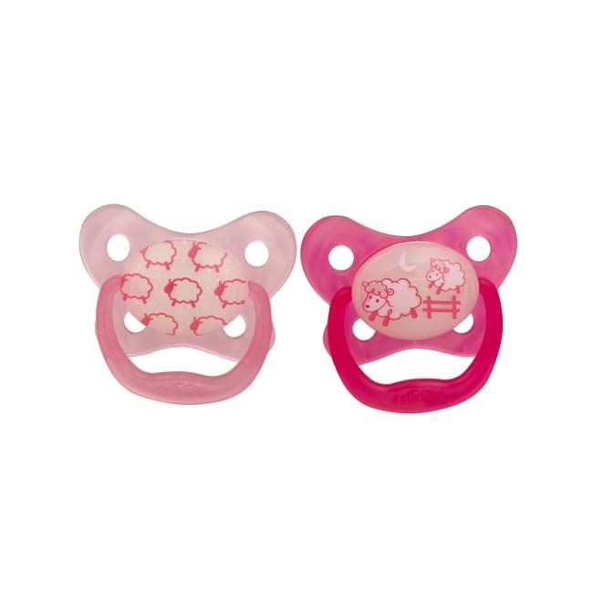 Dr.Brown's PV12006-P4 Prevent Glow In The Dark Butterfly Pacifier Stage 1 Pack Of 2