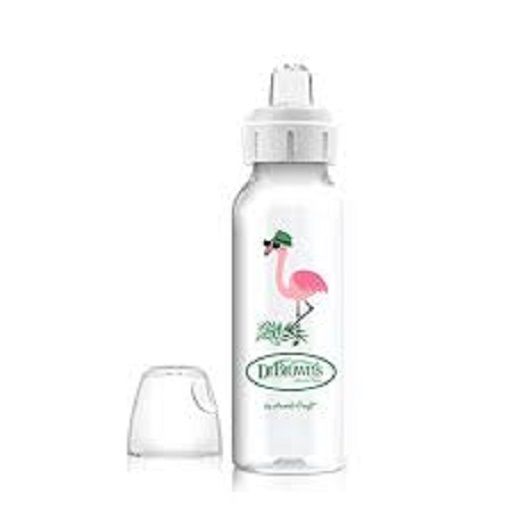 Dr. Brown's Flamingo 8 Oz/250 Ml Pp N Sippy Spout Bottle, SB81094-P12