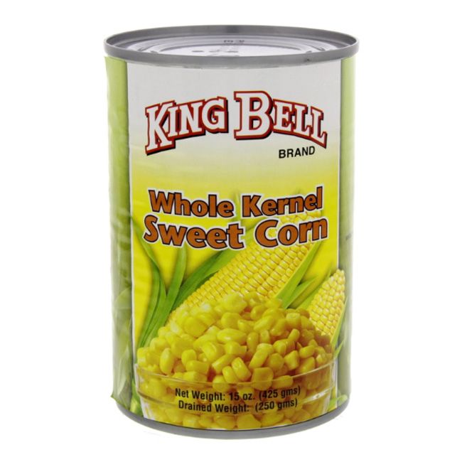 King Bell Whole  Sweet Corn 425Gm