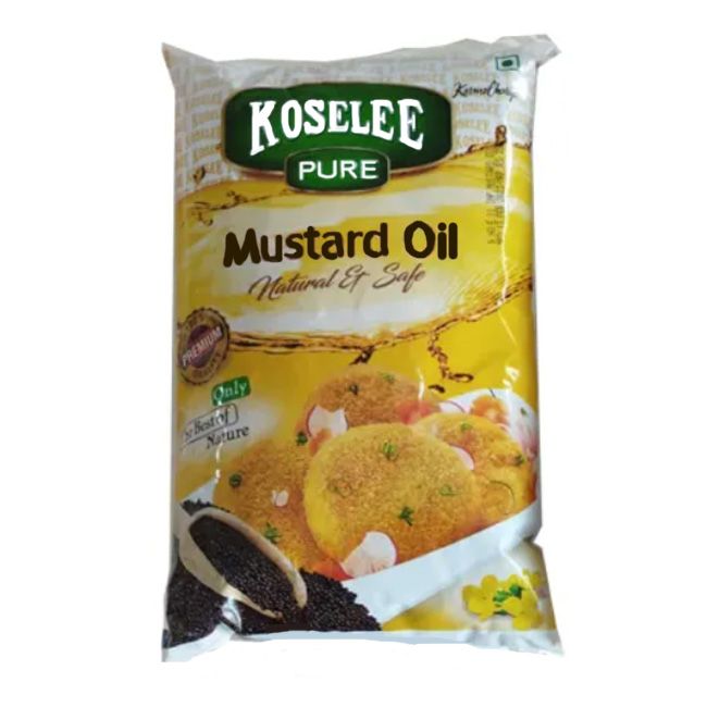 Koselee Mustard Oil Pouch 1Ltr