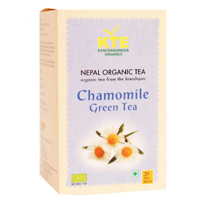 Kte Organic Chamomile Green Tea 20 Tea Bags