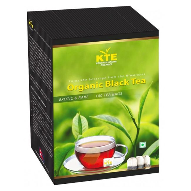 Kte Organic Black Tea 100 Tea Bags