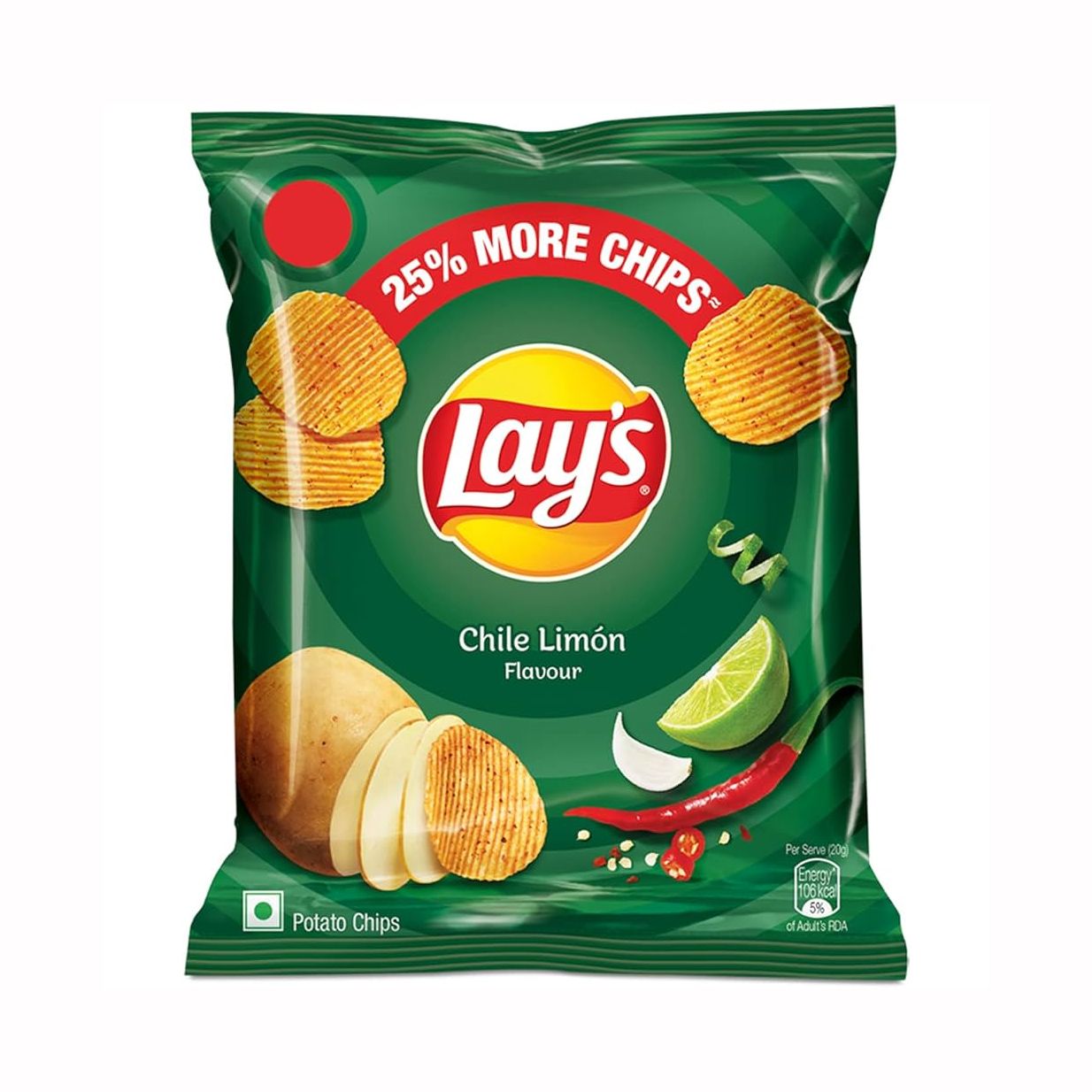 Lays Potato Chips Chile Limon 74Gm