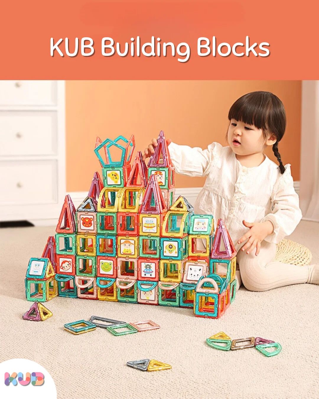 KUB Magnetic Blocks 80Pcs Vehicle