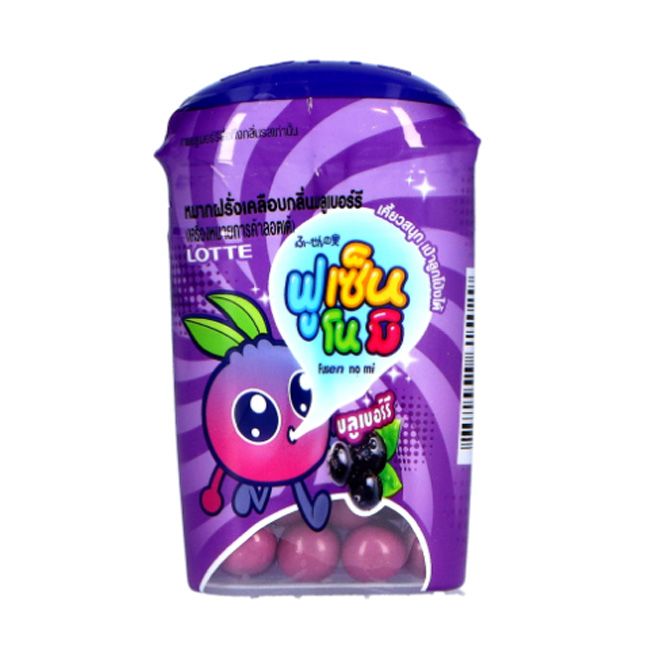 Lotte Fusen Nomi Blueberry Chewing Gum 15Gm