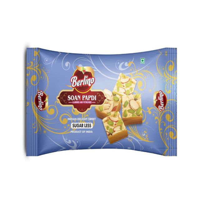 Berlino Soan Papdi Sugar Less 200Gm