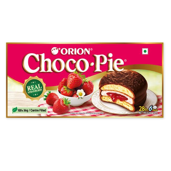 Orion Strawberry Choco-Pie 6Pcs 168Gm