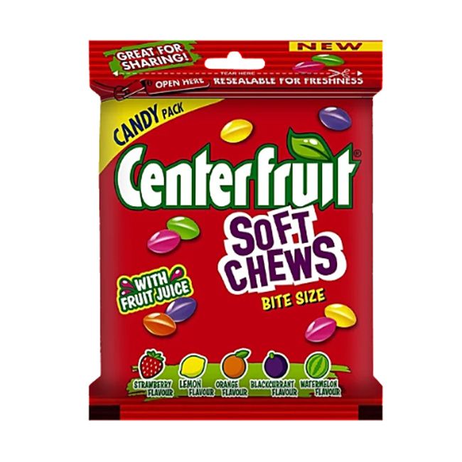 Center Fruit Soft Chews Mix Fruit Flavor 60Gm (1 Pcs)