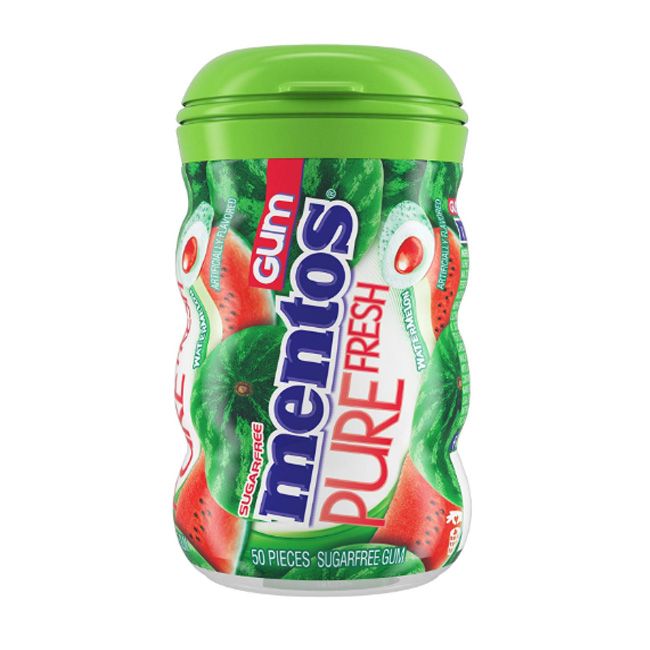 Mentos Pure Fresh Watermelon Sugar Free Curvy Bottle  31.5Gm (1 Pcs)