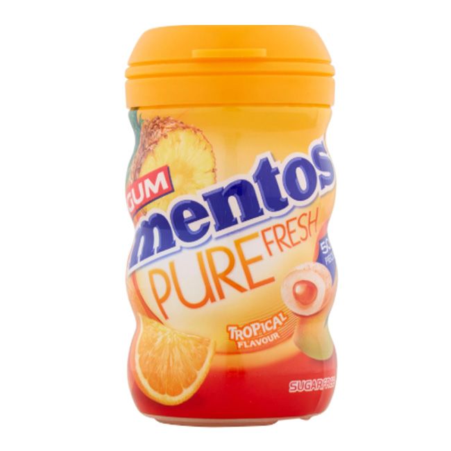 Mentos Pure Fresh Tropical Sugar Free Curvy Bottle 31.5Gm(1 Pcs)