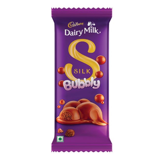 Cadbury Dairy Milk Silk Bubbly Chocolate Bar 120Gm