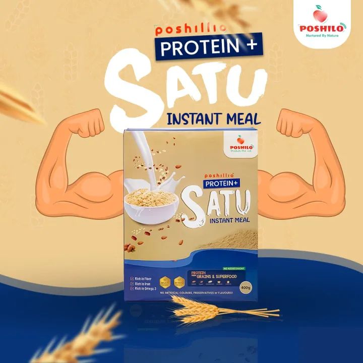 Poshilo's Protein+ Satu 400Gm