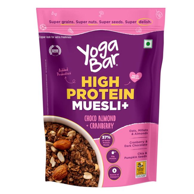 Yoga Bar Muesli High Protein Choco Almond & Cranberry 350Gm