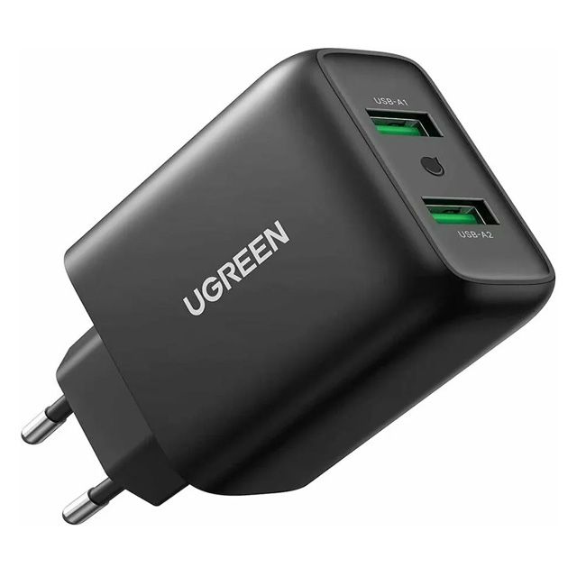 Ugreen 36W Dual USB-A QC 3.0 Charger