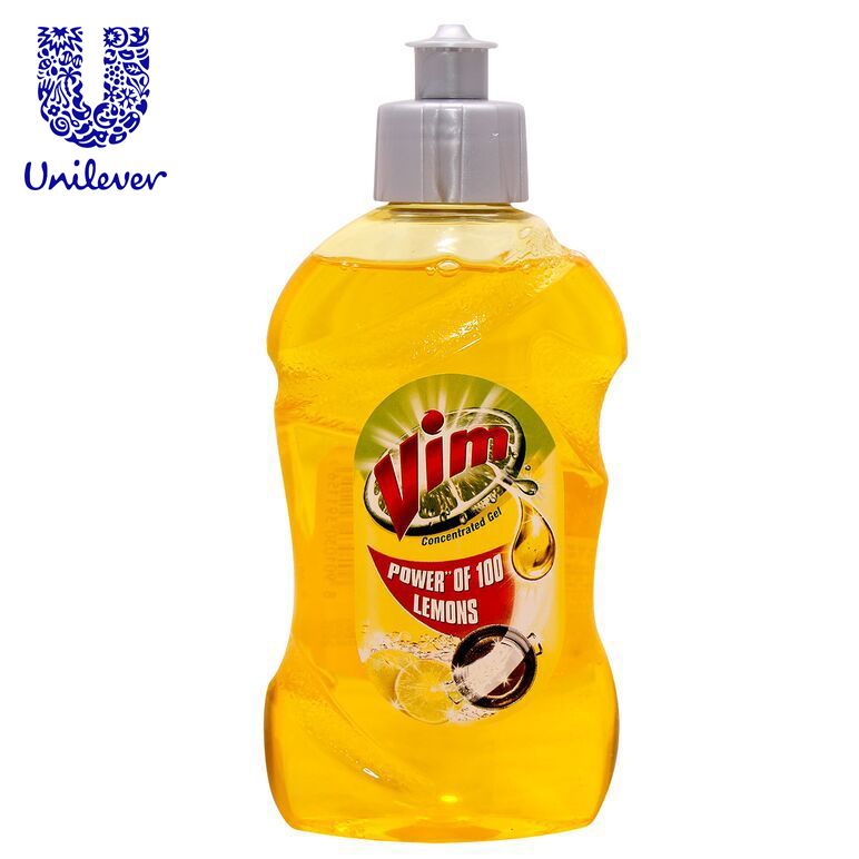 Vim Dishwash Liquid Gel Lemon 500Ml