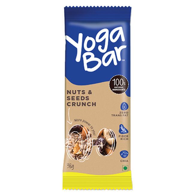 Yoga Bar Nuts & Seeds Crunch Snack Bar 38Gm