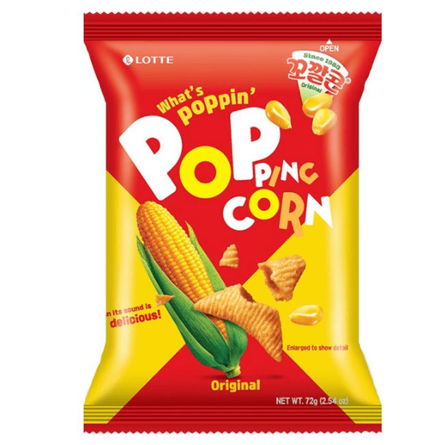 Lotte Korea Popping Corn Original 67Gm