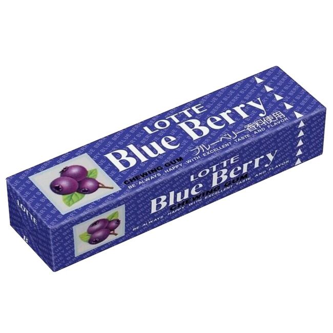 Lotte Blueberry Stick Chewing Gum 13.5Gm