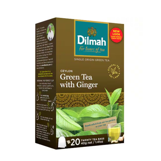 Dilmah Green Tea Ginger 20Pcs