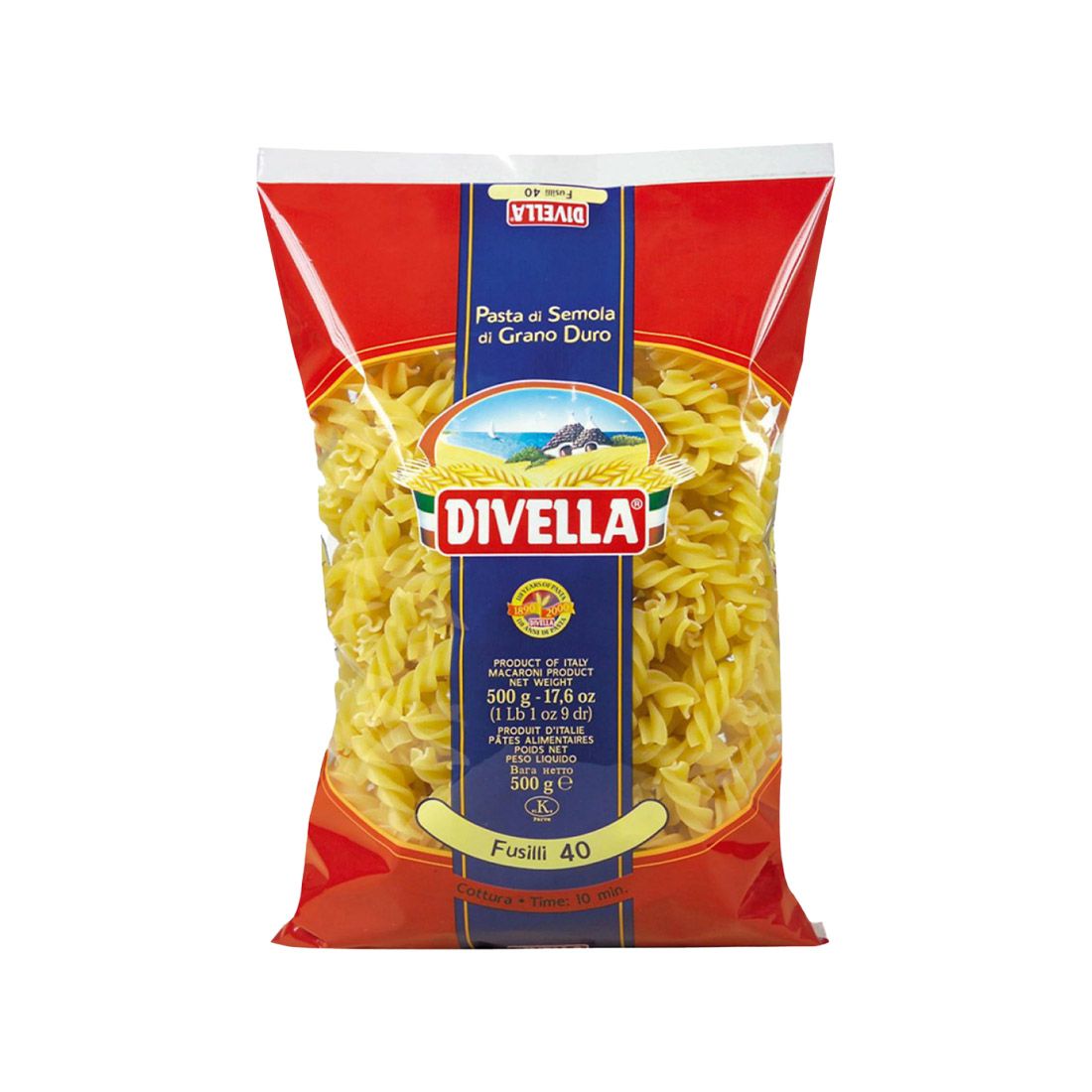 Divella Pasta Fusilli 40 1Kg