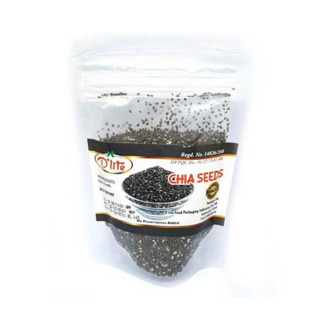 D'lite Chia Seeds 100Gm Pkt