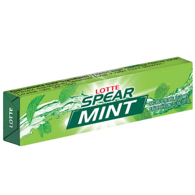 Lotte Spear Mint Stick Chewing Gum 13.5Gm