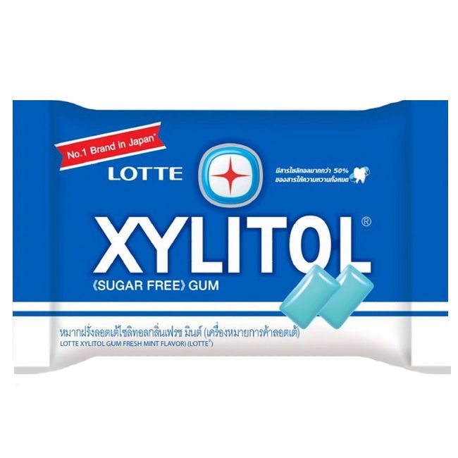 Lotte Xylitol Pillow Fresh Mint Chewing Gum 11.6Gm